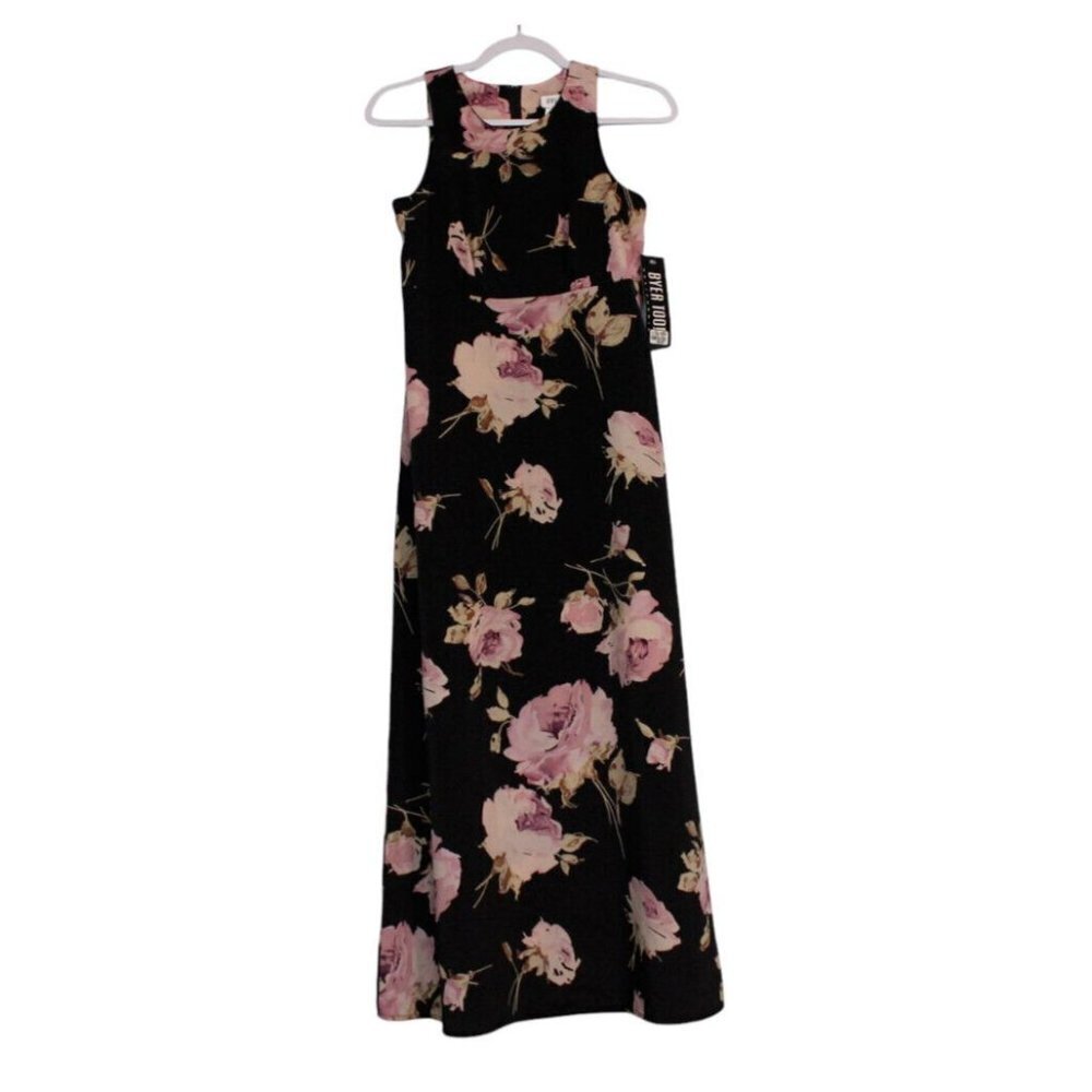 NWT Vintage Y2K Byer Too! Maxi Dress Size 5 Dainty Feminine Floral Grunge 90s